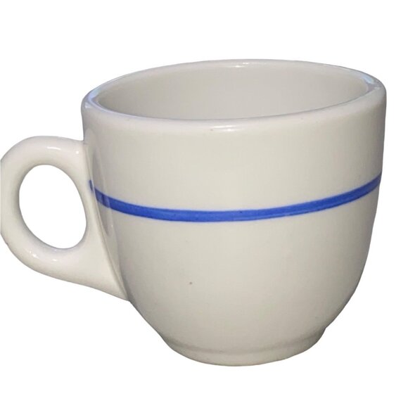 Gran Hotel Diligencias Porcelain Espresso Cup White & Blue - Picture 5 of 6